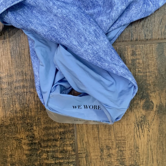 WeWoreWhat NWT Danielle denin texture  One Piece - Picture 7 of 7